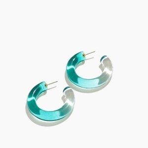 Madewell Resin Ombre Hoop Earrings